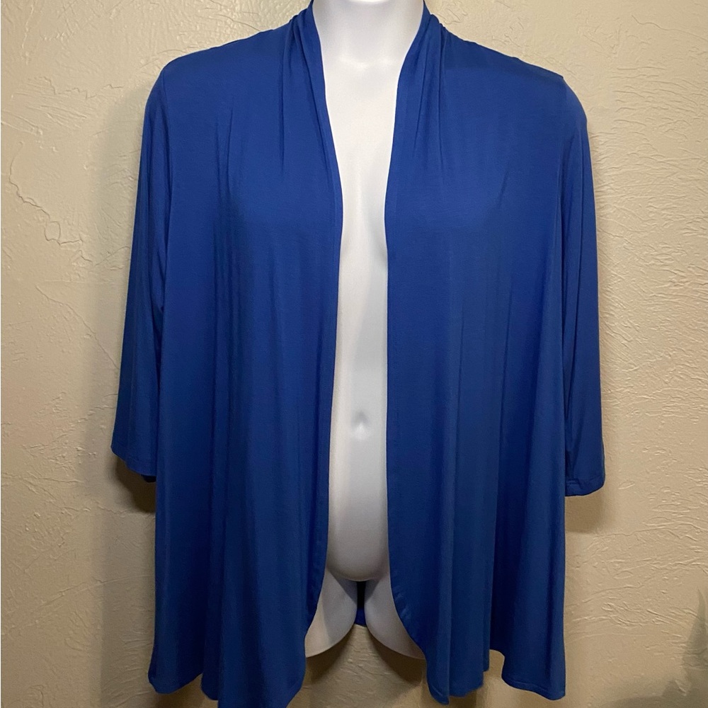 ⛴️Karen Kane Molly Drape Front Sapphire Cardigan